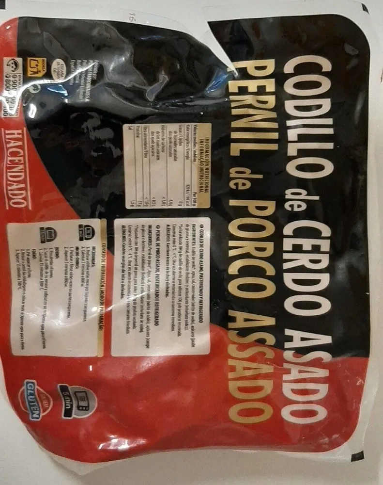 Codillo de cerdo asado, pasteurizado, refrigerado