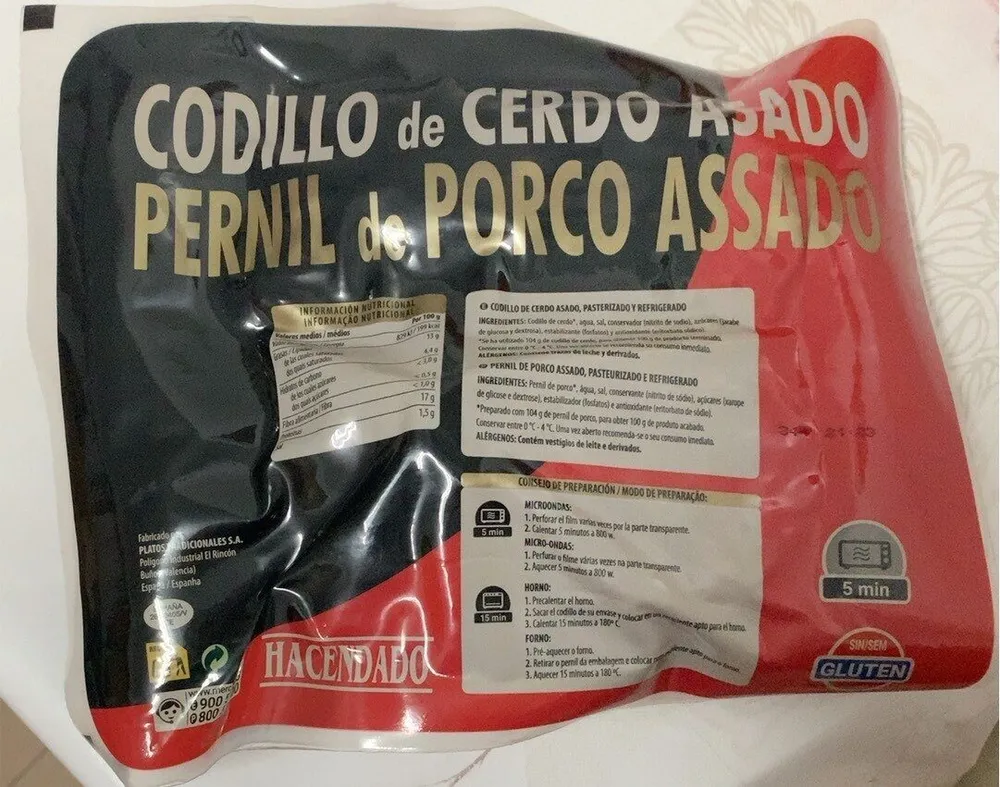 Codillo de cerdo asado