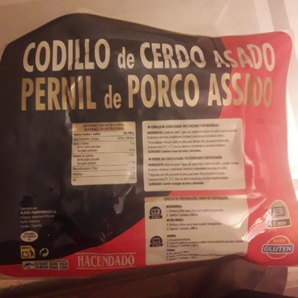 Codillo de cerdo asado