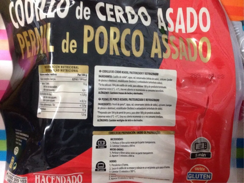 Codillo de cerdo asado