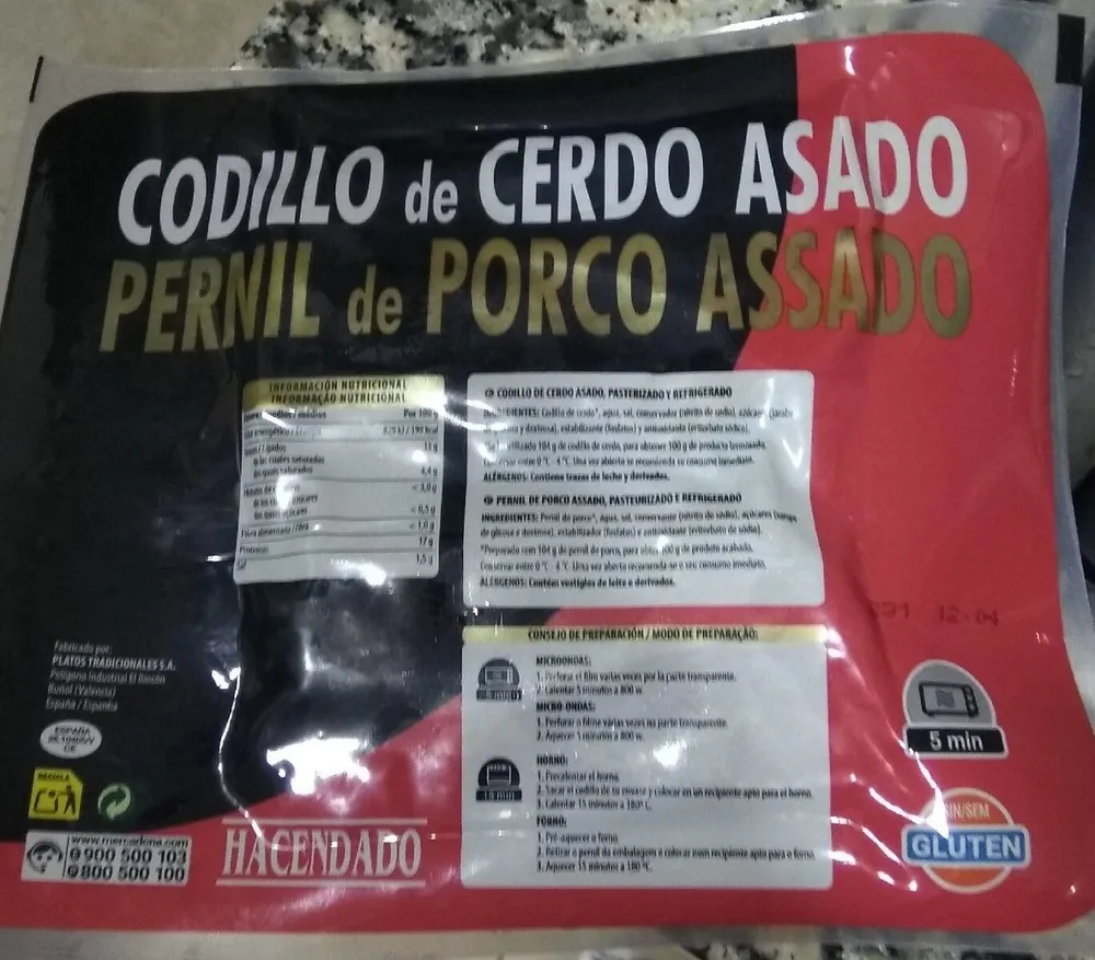 Codillo de cerdo asado