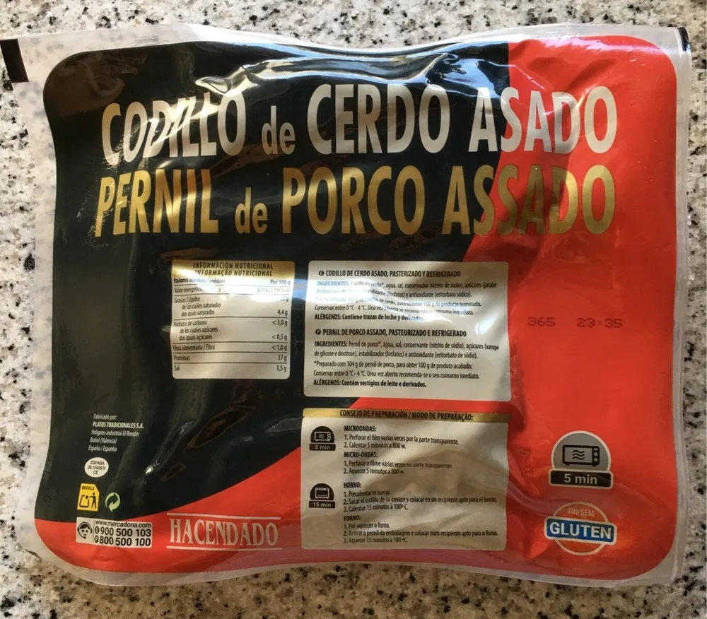 Codillo de cerdo asado