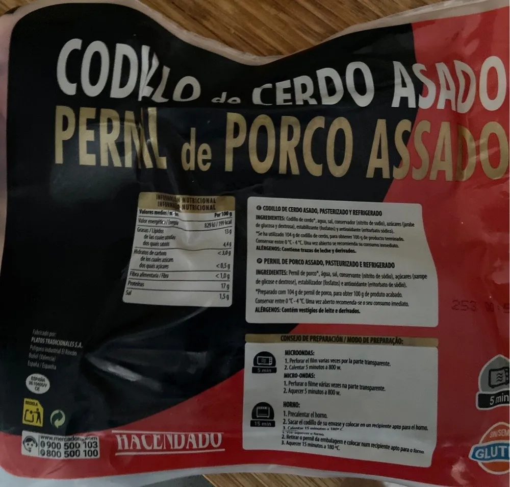 Codillo de cerdo asado