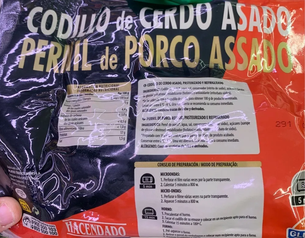 Codillo de cerdo asado