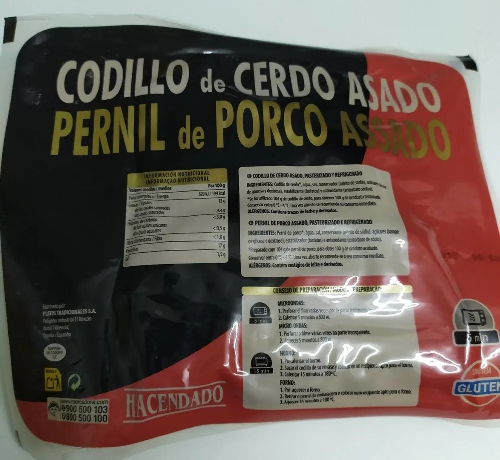 Codillo de cerdo asado