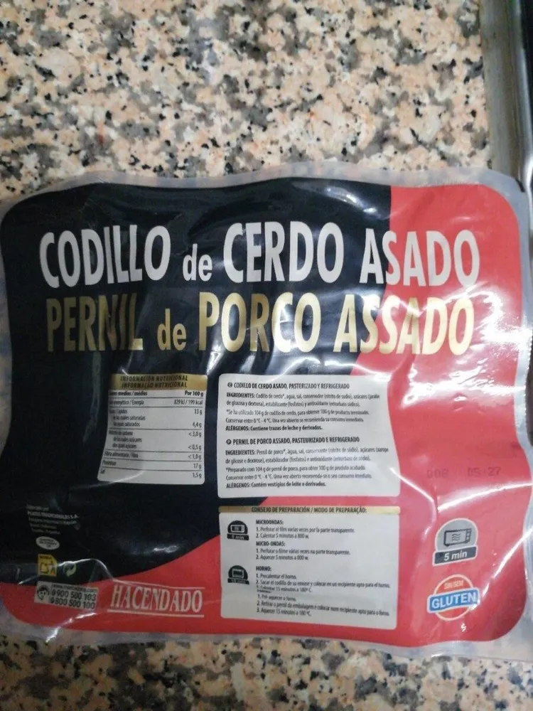 Codillo de cerdo asado