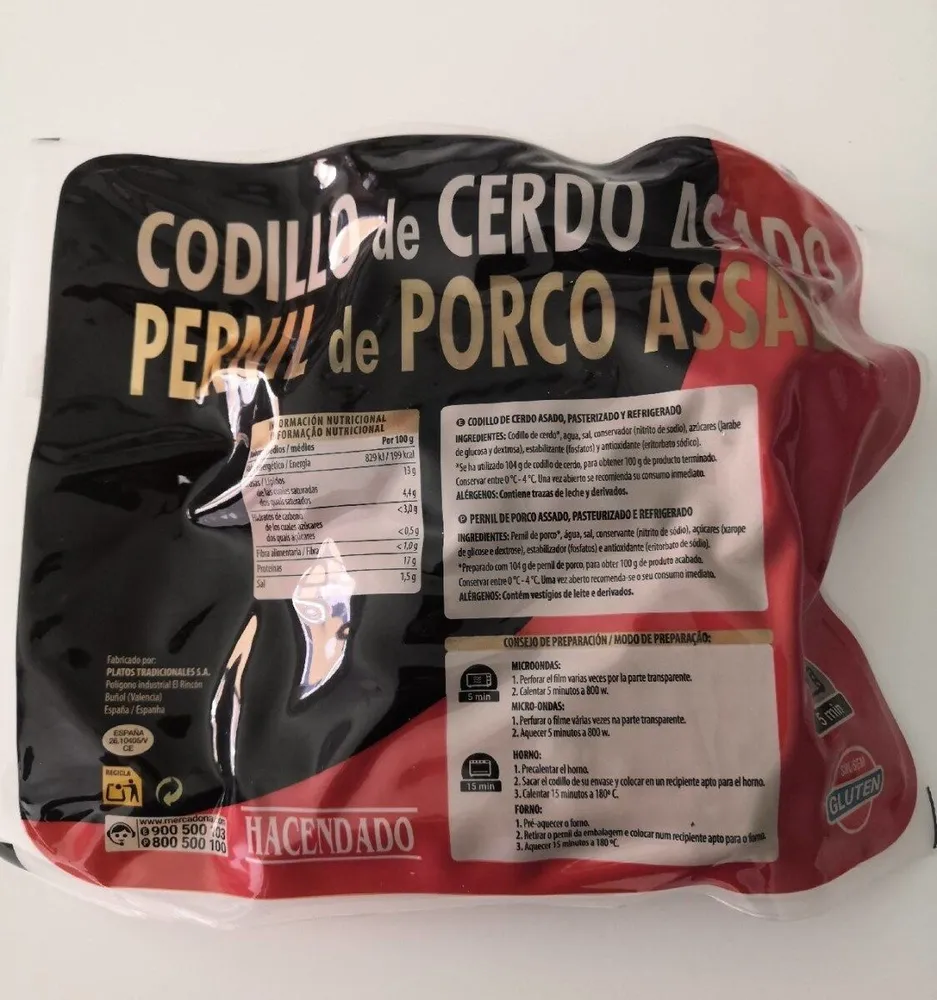 Codillo de cerdo asado