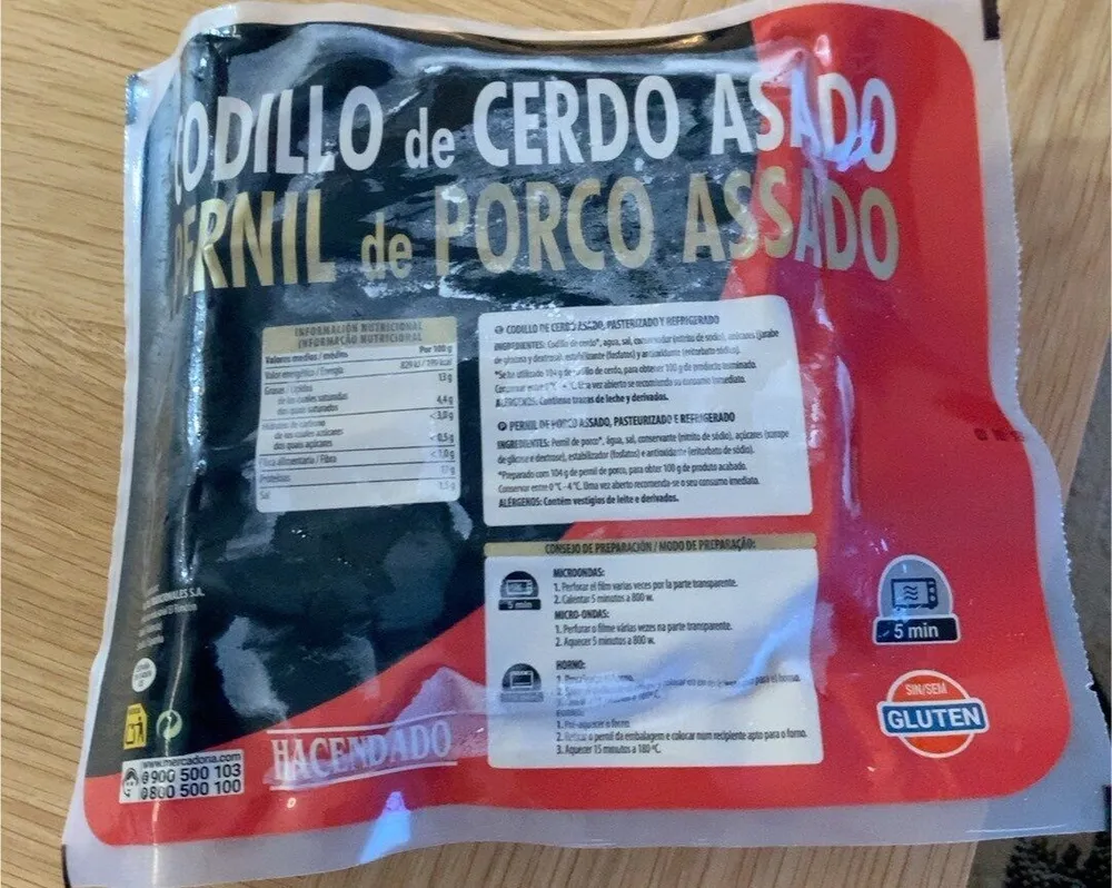 Codillo de cerdo asado