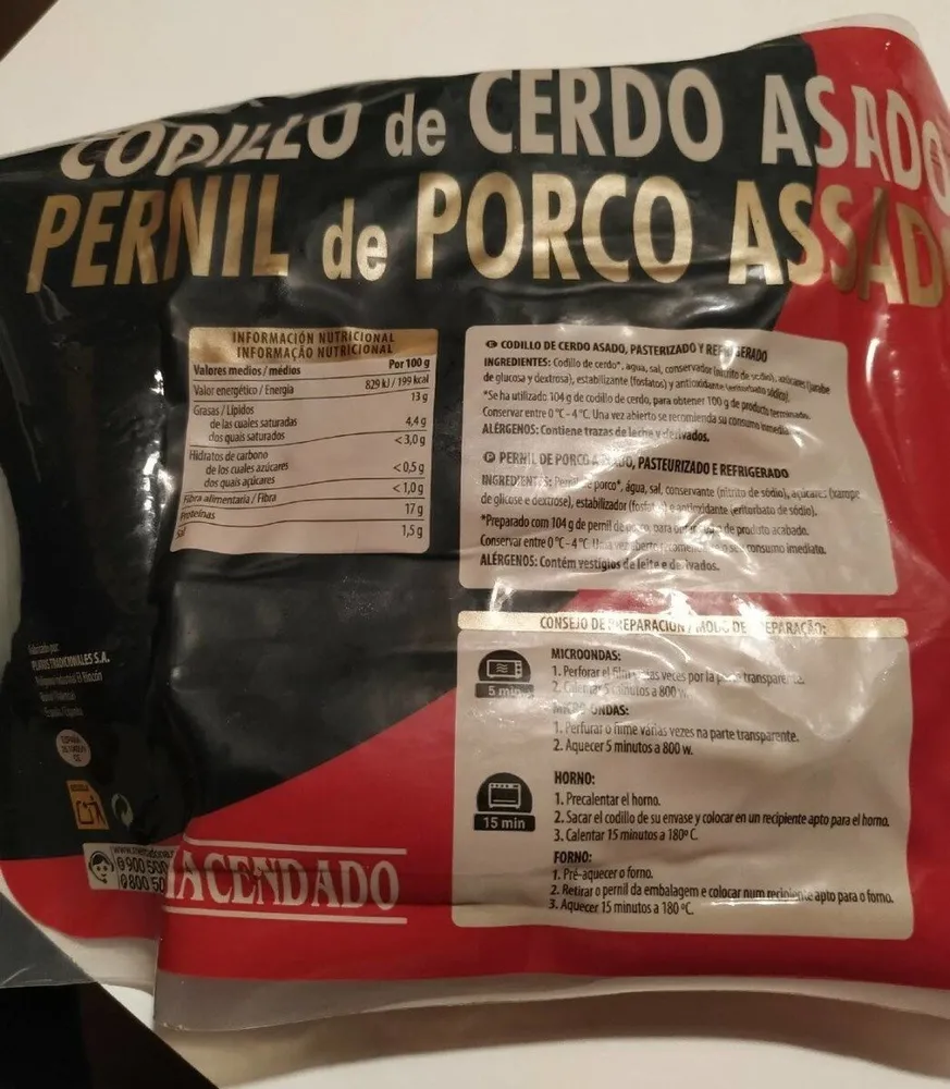 Codillo de cerdo asado