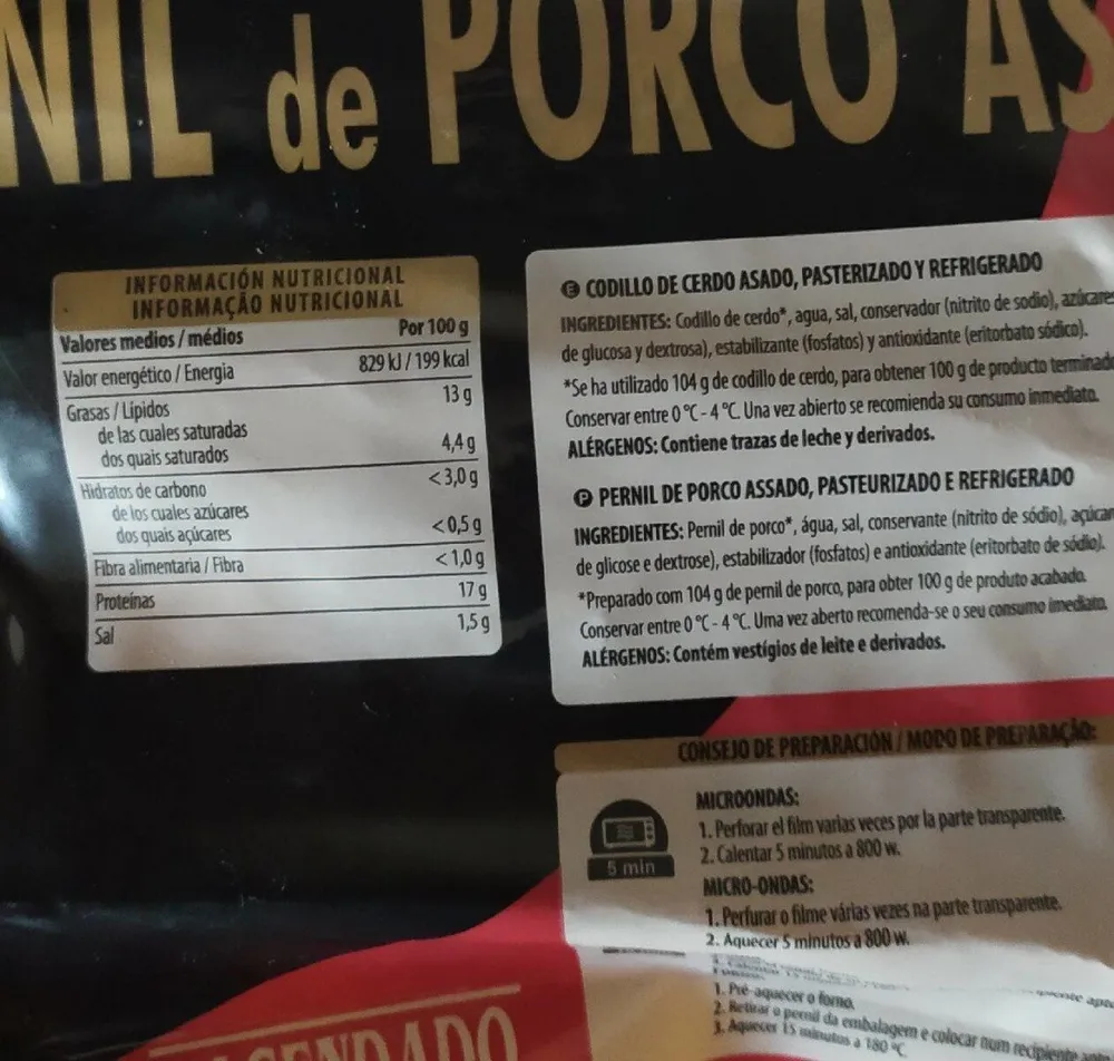 Codillo de cerdo asado