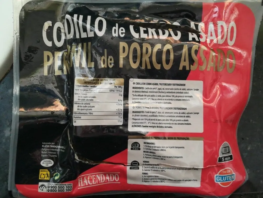 Codillo de cerdo asado
