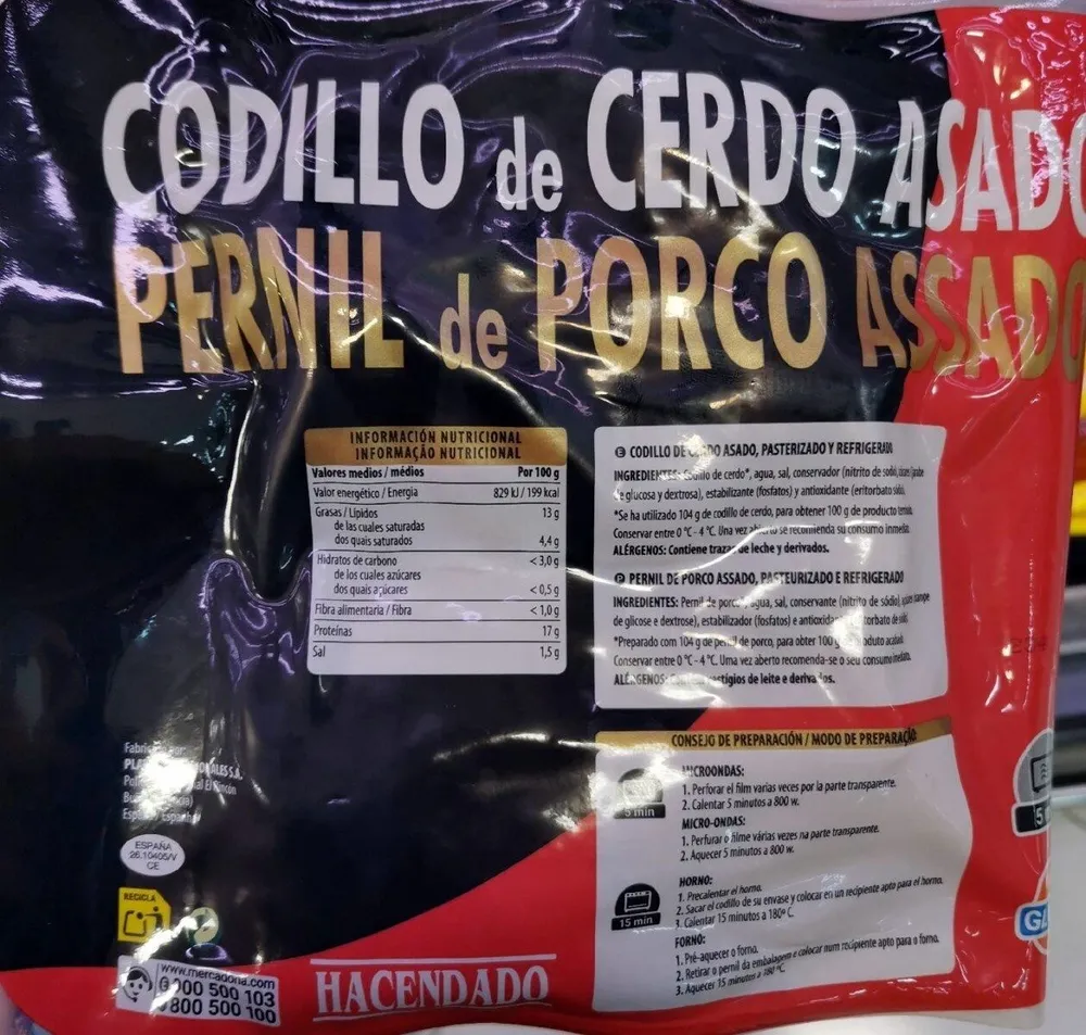 Codillo de cerdo asado