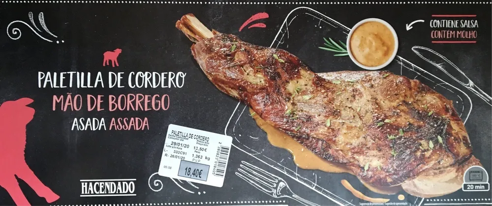 Paletilla de cordero