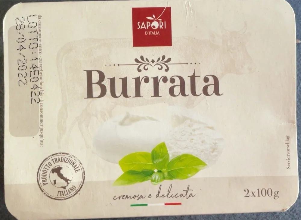 Burrata Vollfett Frischkäse