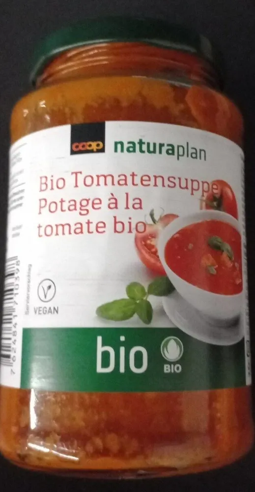 Potage à la tomate bio