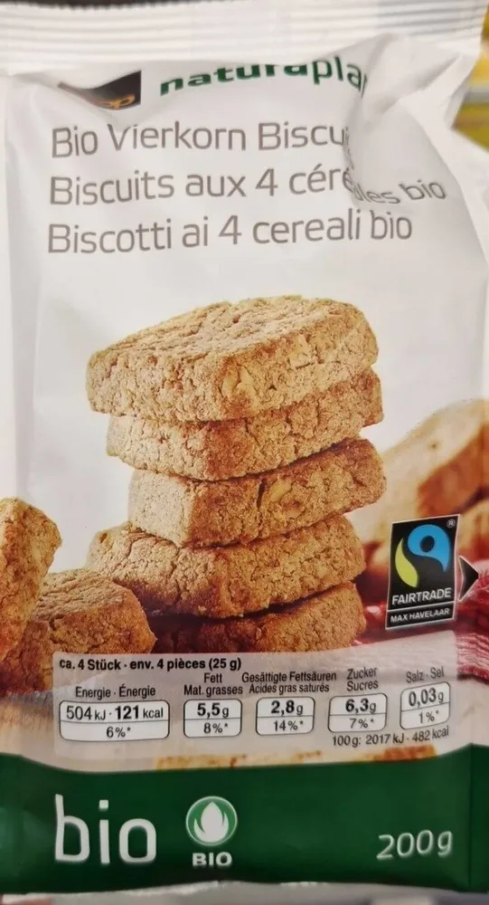 Biscuits aux 4 céréales bio