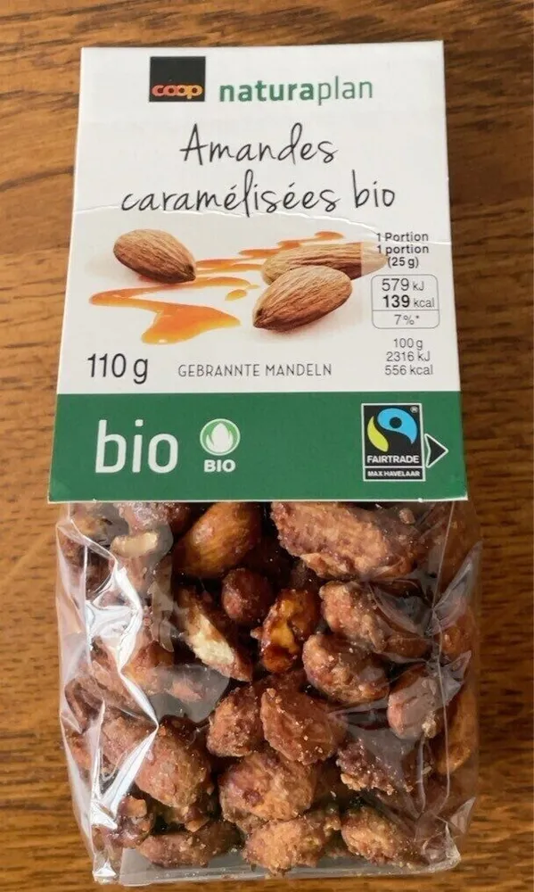 Amandes caramélisées bio