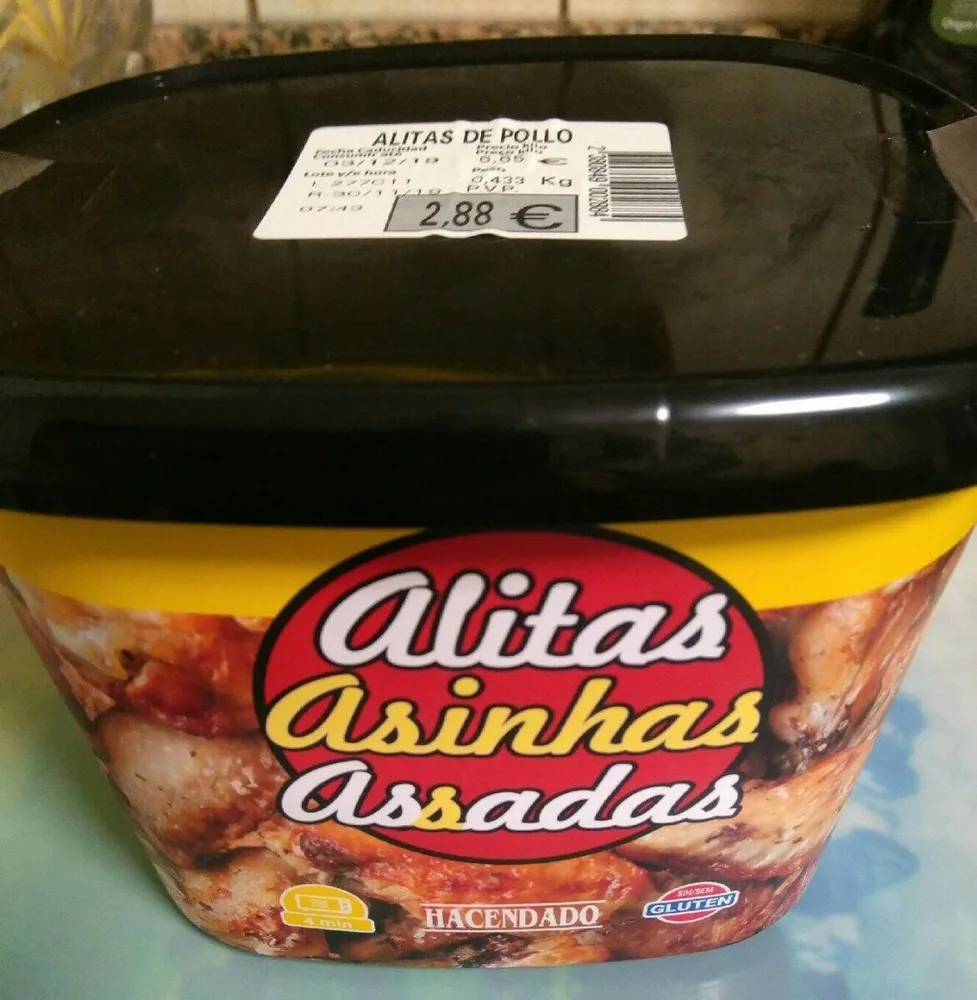 Alitas asadas