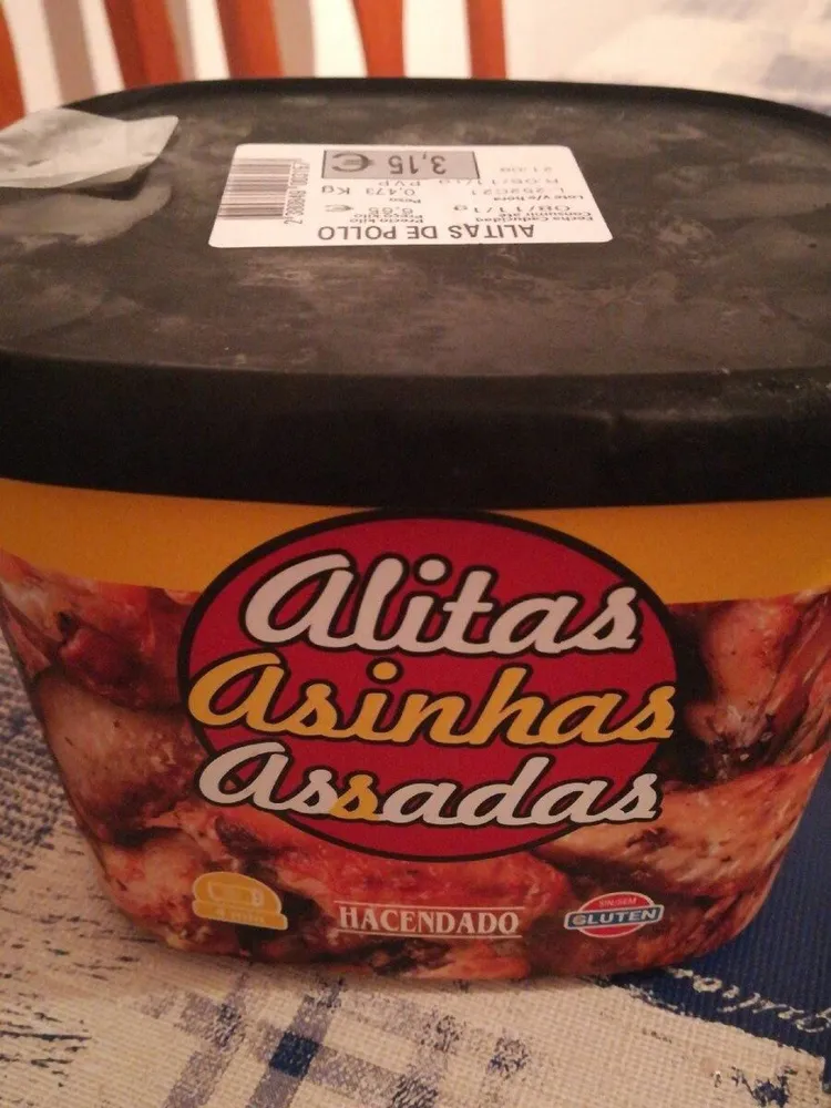Alitas de pollo asadas