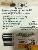 Atún tronco salazón