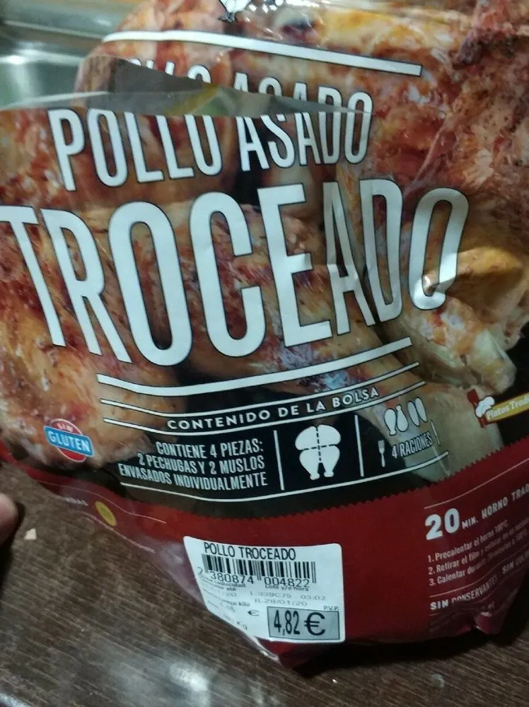 Pollo troceado