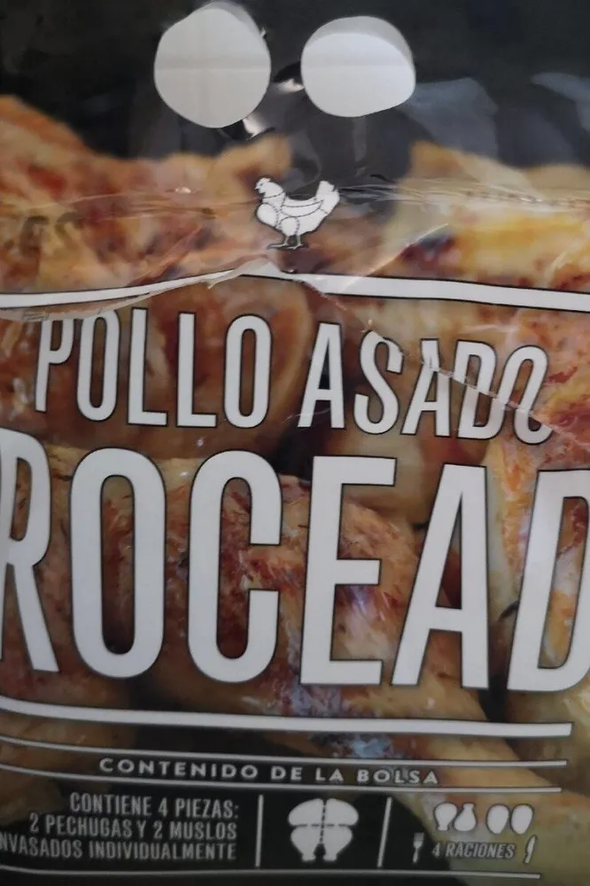 Pollo asado troceado
