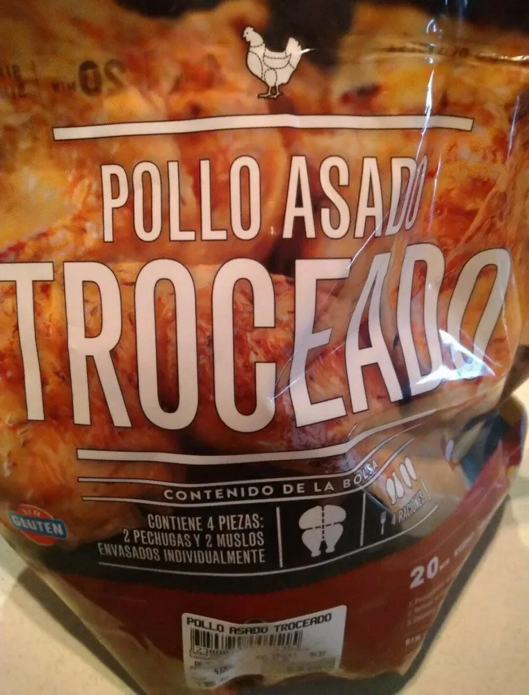 Pollo asado troceado