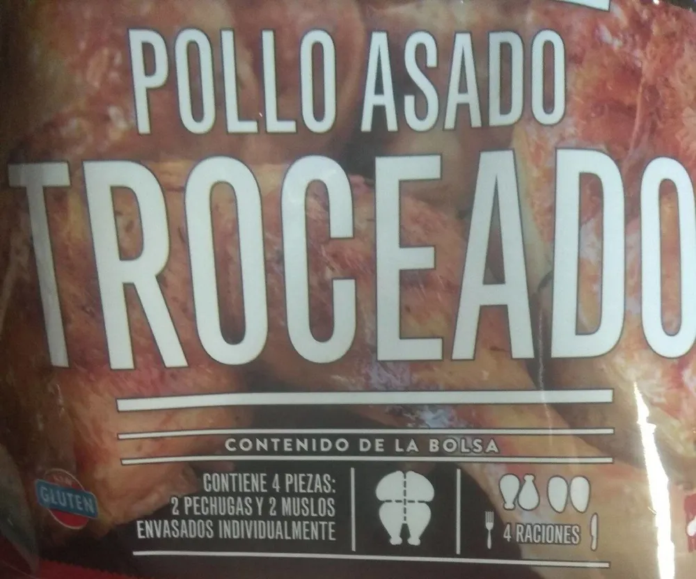 Pollo asado troceado