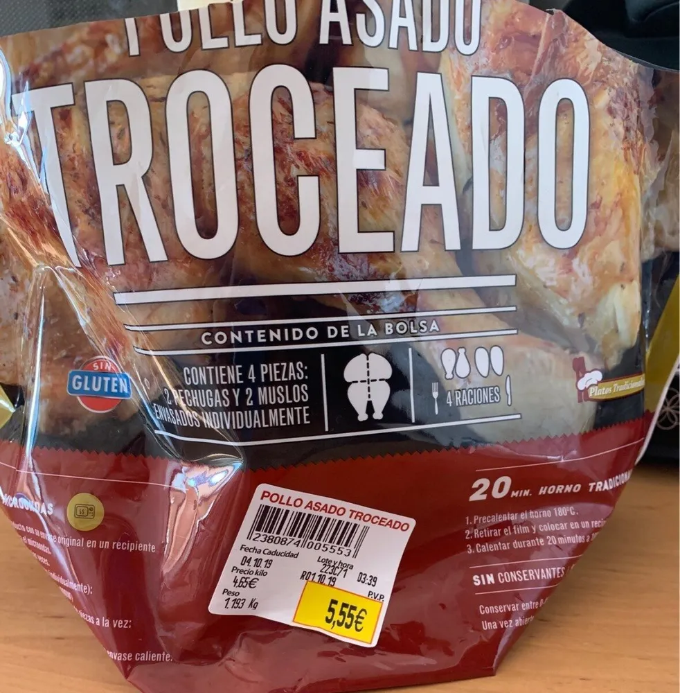 Pollo Asado Troceado