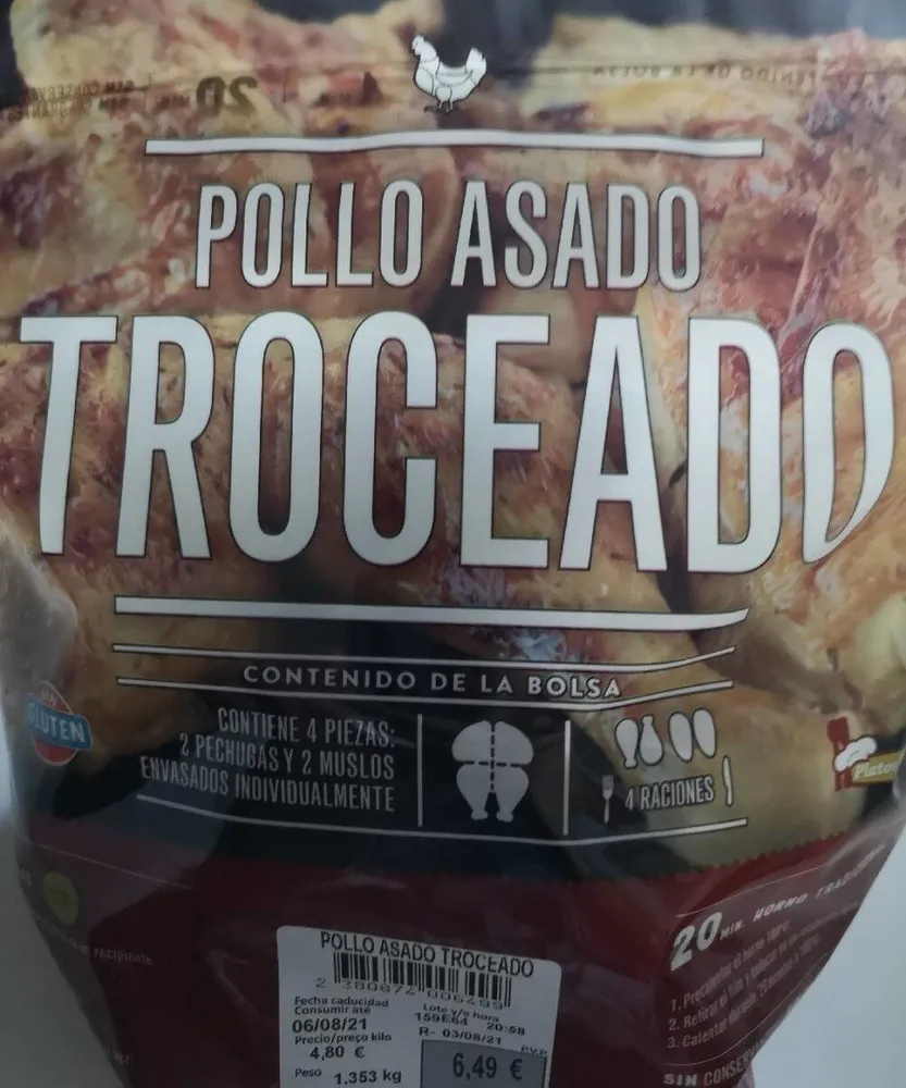 Pollo Asado Troceado