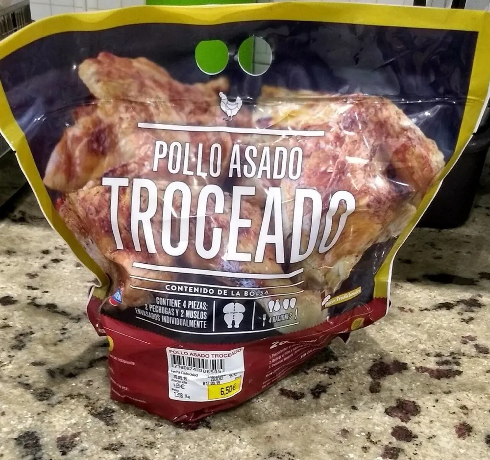 pollo asado troceado