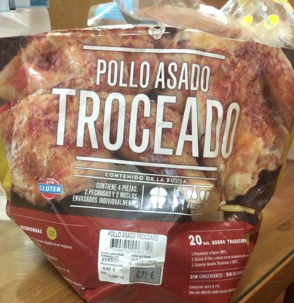 Pollo Asado troceado