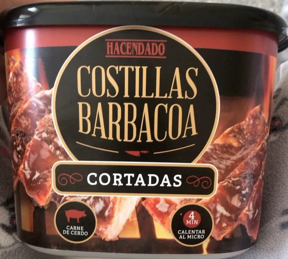 Costilla bbq cortada