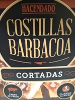 Costillas barbacoa cortadas