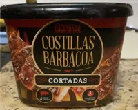 Costillas BBQ cortada