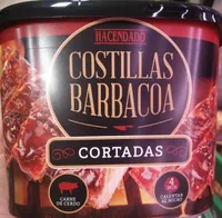 Costillas barbacoa cortadas