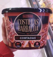 Costillas barbacoa cortadas