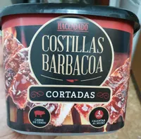 Costillas barbacoa cortadas