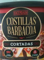 Costillas barbacoa cortadas
