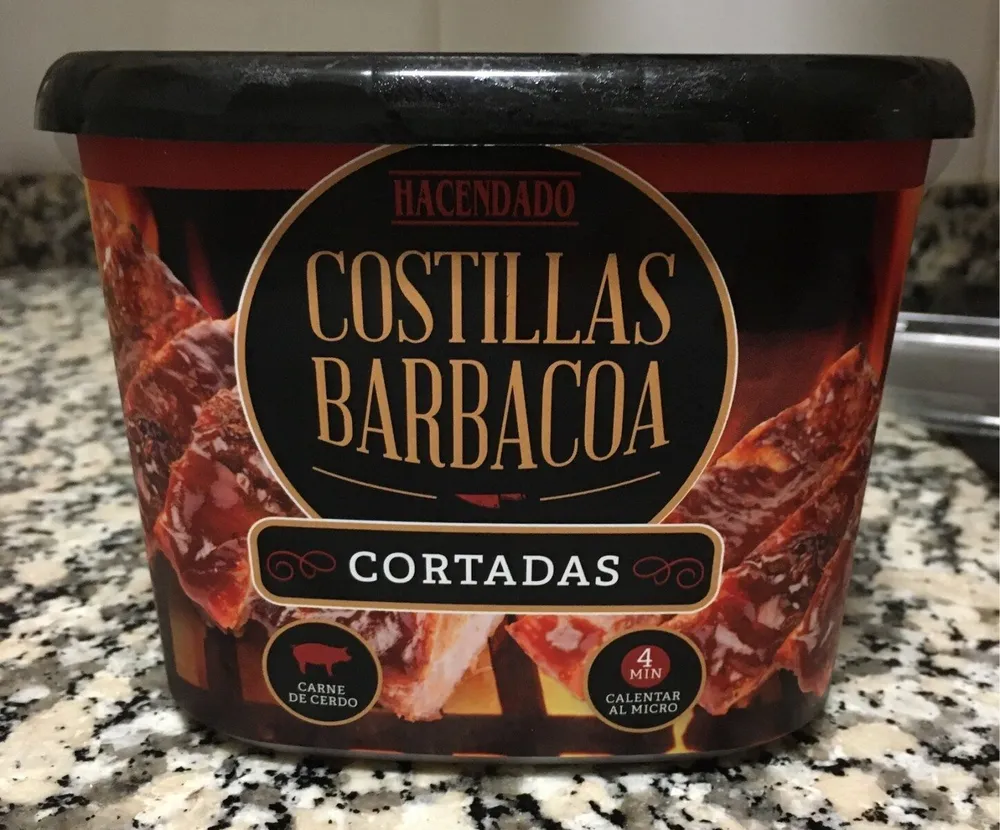 Costilla BBQ cortada