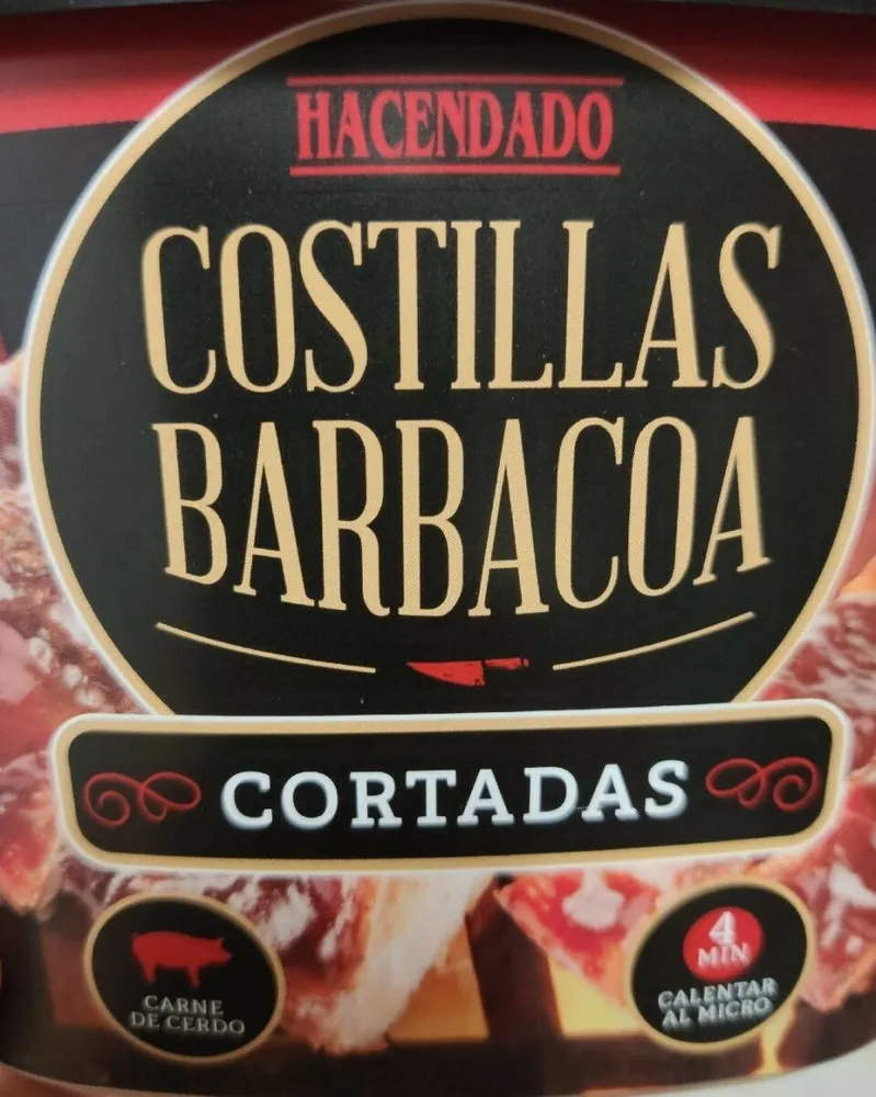 Costillas barbacoa cortadas