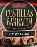 Costillas barbacoa cortadas