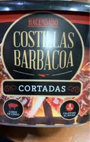Costillas barbacoa cortadas