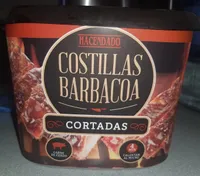 Costillas barbacoa cortadas