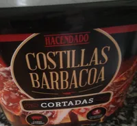 Costillas barbacoa cortadas