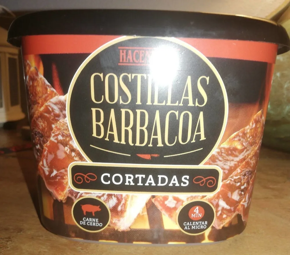 Costillas barbacoa(cortadas)