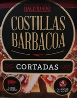 Costillas barbacoa cortadas