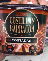 Costillas barbacoa cortadas