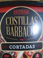 Costillas barbacoa cortadas