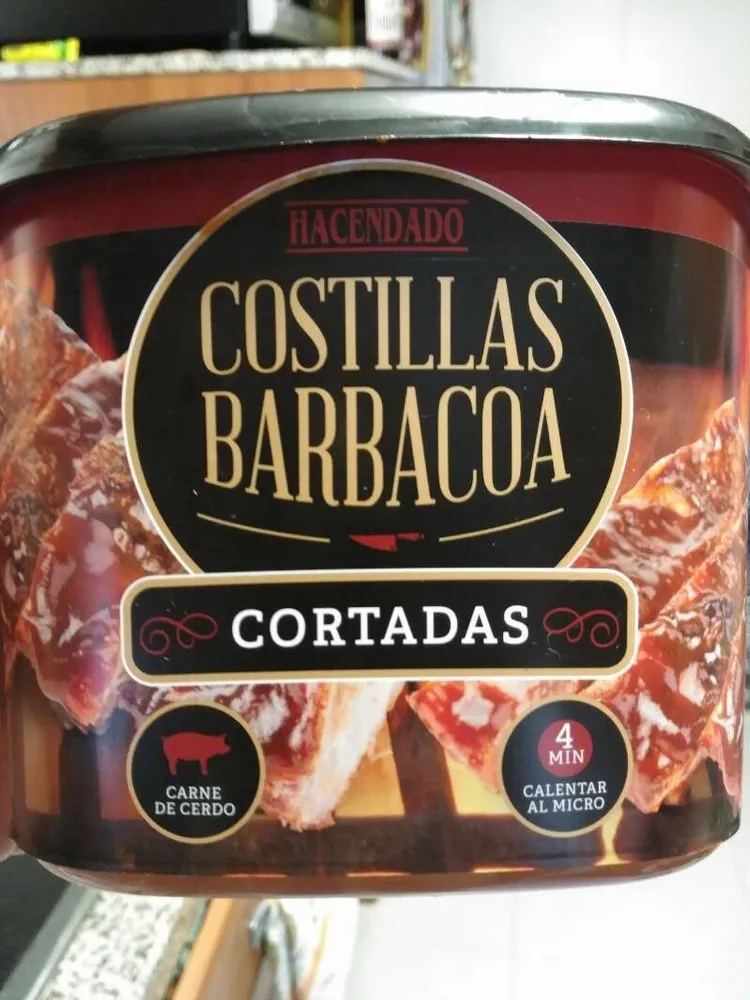 Costillas barbacoa cortadas